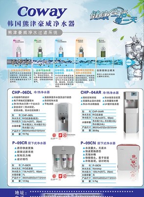 熊津豪威净水器分层宣传海报